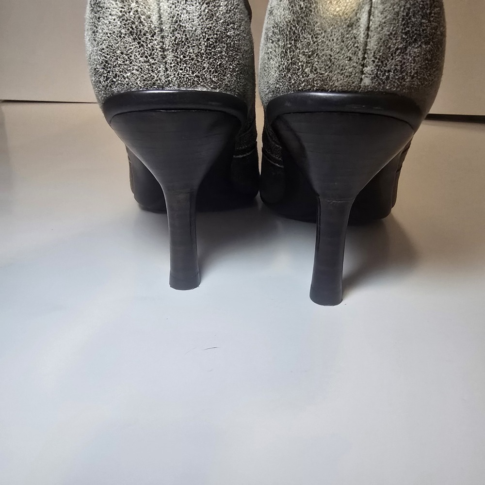Kenneth Cole Reaction 6M Metallic Leather Western Cowboy Boots Pointed Toe - Picture 3 of 11